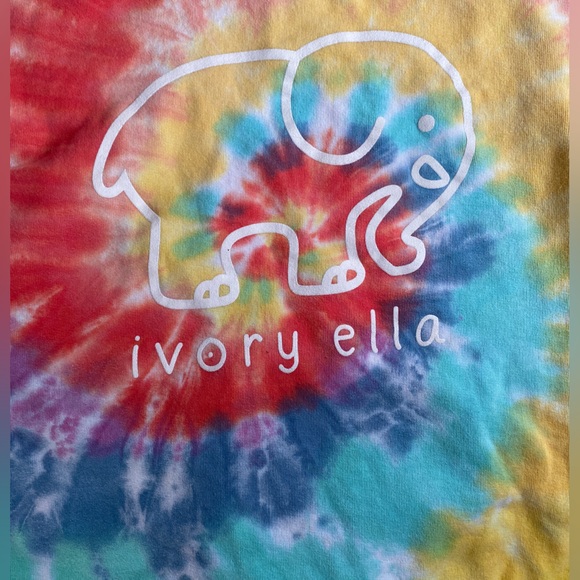 3/$20 ivory ella tie-dye hoodie, size XS - Picture 6 of 12